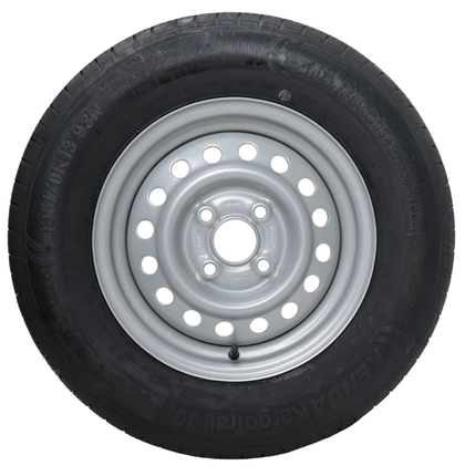 Kargotrail Compleet aanhanger wiel - 185/70R13 - steekmaat: 4x100 - draagvermogen: 600 kg - naafdiameter: 57 mm