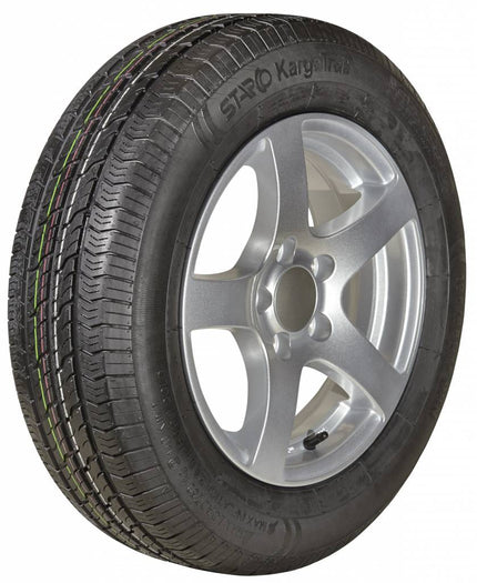 Kargotrail Compleet aanhanger wiel - 195/55R10 - lichtmetalen velg - steekmaat: 5x112 - draagvermogen: 750 kg - naafdiameter: 67 mm