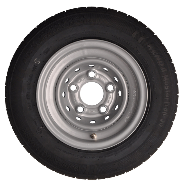 Kargotrail Compleet aanhanger wiel - 195/55R10C - steekmaat: 5x112 - draagvermogen: 750 kg - naafdiameter: 67 mm - 10PR - ET-4