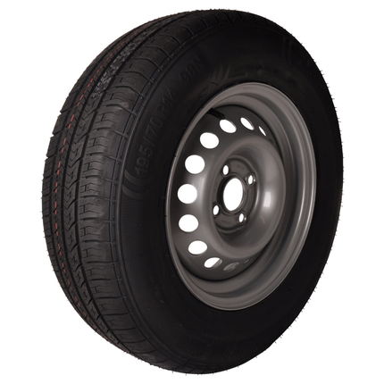Kargotrail Compleet aanhanger wiel - 195/70R14 - steekmaat: 4x100 - draagvermogen: 710 kg - naafdiameter: 57 mm