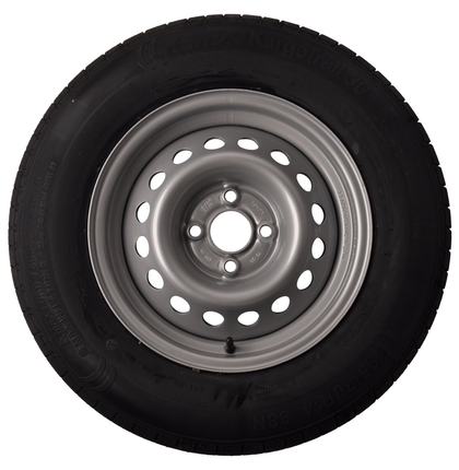 Kargotrail Compleet aanhanger wiel - 195/70R14 - steekmaat: 4x100 - draagvermogen: 710 kg - naafdiameter: 57 mm
