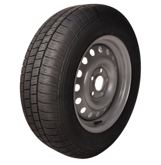 Kargotrail Compleet aanhanger wiel - 195/70R15C - steekmaat: 5x112 - draagvermogen: 900 kg - naafdiameter: 67 mm