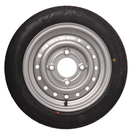 Kenda Compleet aanhanger wiel - 145/70R13 - steekmaat: 4x130 - draagvermogen: 375 kg - naafdiameter: 85 mm