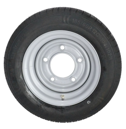 Kenda Compleet aanhanger wiel - 185/60R12C - steekmaat: 5x165,1 - draagvermogen: 900 kg - naafdiameter: 114,6 mm