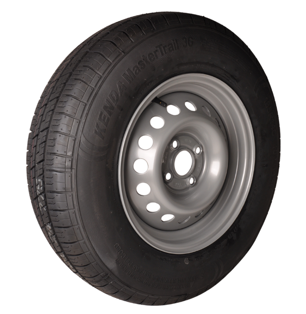 Kenda Compleet aanhanger wiel - 185R14C - steekmaat: 4x100 - draagvermogen: 750 kg - naafdiameter 57 mm