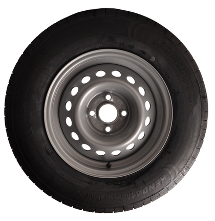 Kenda Compleet aanhanger wiel - 185R14C - steekmaat: 4x100 - draagvermogen: 750 kg - naafdiameter 57 mm