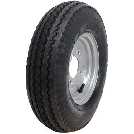 Kenda Compleet aanhanger wiel - 4.00-8 - vetnippel uitsparing - steekmaat: 4x101,6 - draagvermogen: 265 kg - naafdiameter: 67 mm - 4PR