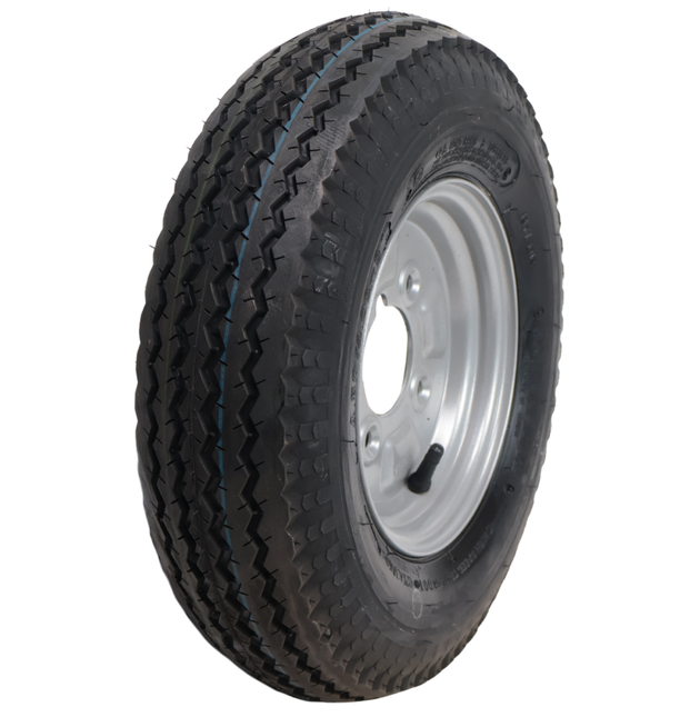 Kenda Compleet aanhanger wiel - 4.00-8 - vetnippel uitsparing - steekmaat: 4x101,6 - draagvermogen: 265 kg - naafdiameter: 67 mm - 4PR