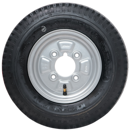 Kenda Compleet aanhanger wiel - 4.00-8 - vetnippel uitsparing - steekmaat: 4x101,6 - draagvermogen: 335 kg - naafdiameter: 67 mm - 6PR