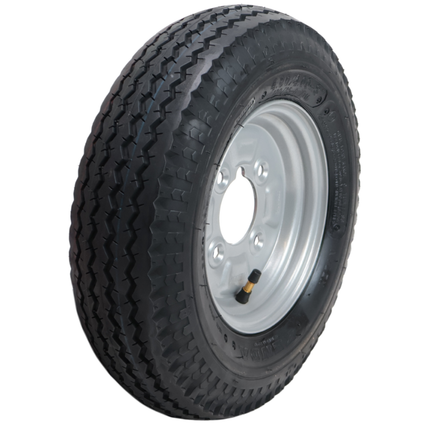 Kenda Compleet aanhanger wiel - 4.00-8 - vetnippel uitsparing - steekmaat: 4x101,6 - draagvermogen: 335 kg - naafdiameter: 67 mm - 6PR