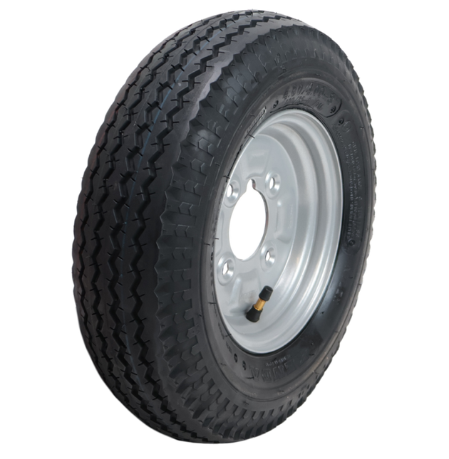 Kenda Compleet aanhanger wiel - 4.00-8 - vetnippel uitsparing - steekmaat: 4x101,6 - draagvermogen: 335 kg - naafdiameter: 67 mm - 6PR