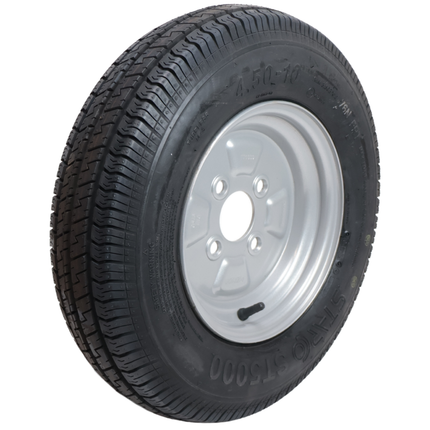 Kenda Compleet aanhanger wiel - 4.50-10 - steekmaat: 4x100 - draagvermogen: 400 kg - naafdiameter: 60 mm - 6PR