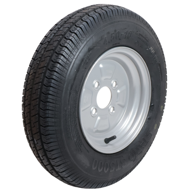 Kenda Compleet aanhanger wiel - 4.50-10 - steekmaat: 4x100 - draagvermogen: 400 kg - naafdiameter: 60 mm - 6PR