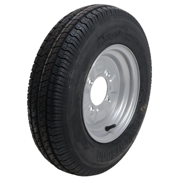 Kenda Compleet aanhanger wiel - 4.50-10 - steekmaat: 4x115 - draagvermogen: 400 kg - naafdiameter: 85 mm - 6PR