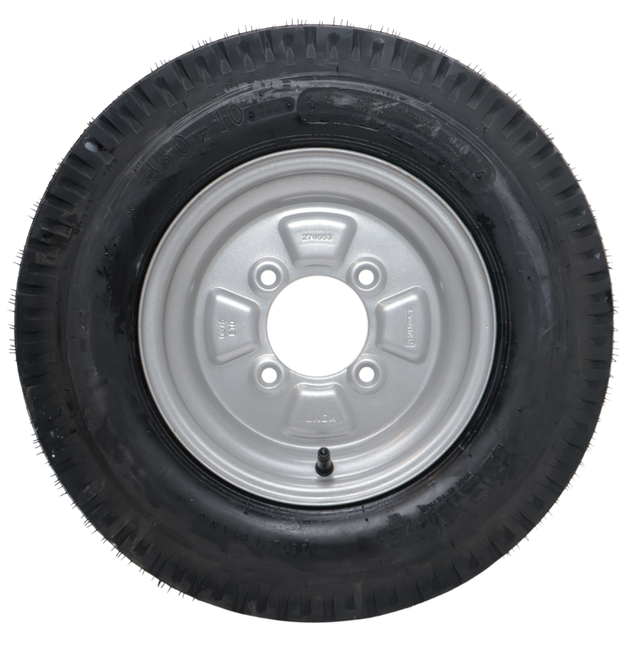 Kenda Compleet aanhanger wiel - 4.50-10 - steekmaat: 4x115 - draagvermogen: 315 kg - naafdiameter: 85 mm - 6PR