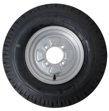 Kenda Compleet aanhanger wiel - 5.00-10 - steekmaat: 4x115 - draagvermogen: 355 kg - naafdiameter: 85 mm - 4PR