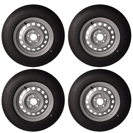 Kenda Set van 4 wielen - 185R14C - steekmaat: 5x112 - draagvermogen: 900 kg - naafdiameter: 67 mm