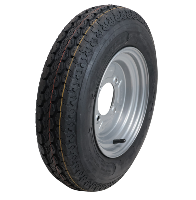 Kings tire Compleet aanhanger wiel - 4.00-10 - steekmaat: 4x115 - draagvermogen: 345 kg - 6PR - naafdiameter: 85 mm