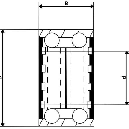 Knott Compactlager waterdicht 64 mm (409782.001)