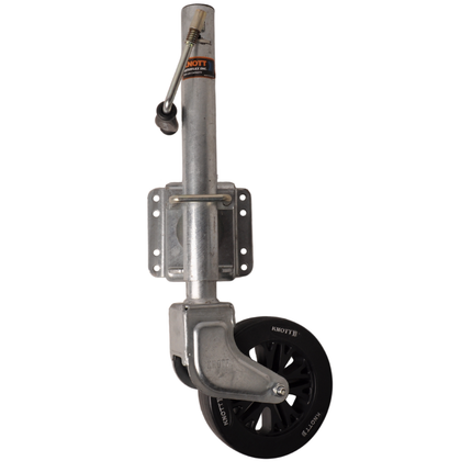 Knott Draaibaar neuswiel - 60 mm - draagvermogen: 150 kg - zijslinger