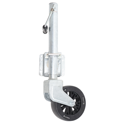 Knott Draaibaar neuswiel - 60 mm - draagvermogen: 550 kg - zijslinger