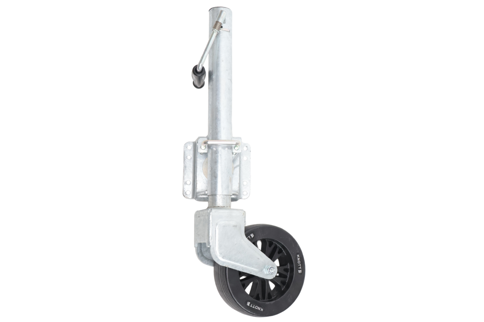 Knott Draaibaar neuswiel - 60 mm - draagvermogen: 550 kg - zijslinger
