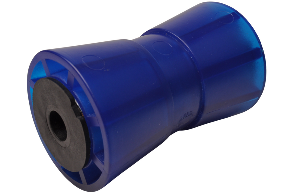 Knott Kielrol blauw - 133x58,5 mm - naafdiameter 17 mm