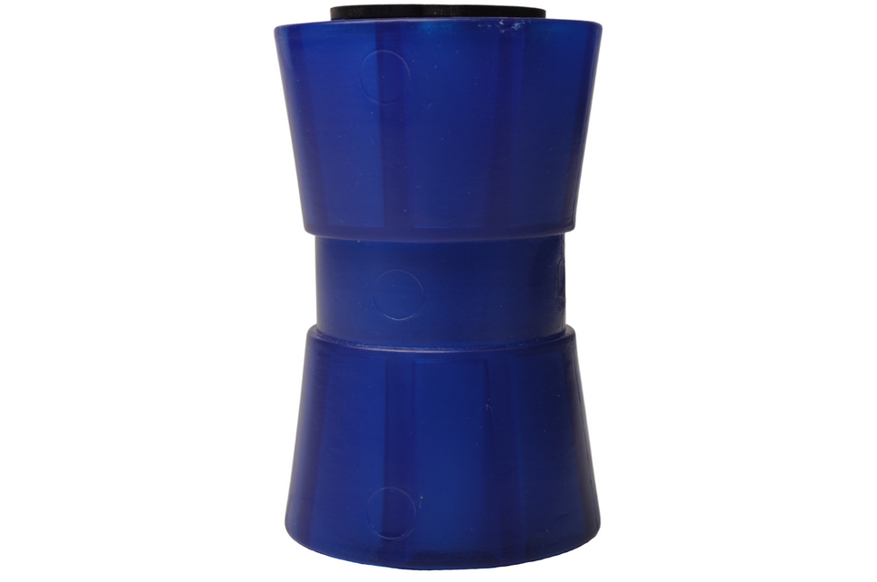 Knott Kielrol blauw - 133x58,5 mm - naafdiameter 17 mm