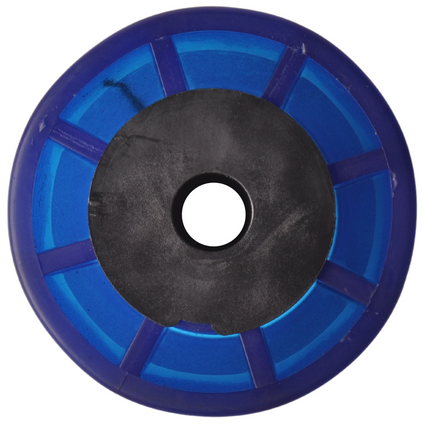 Knott Kielrol blauw - 194x90 mm - naafdiameter 17 mm