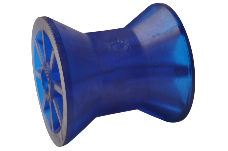 Knott Kielrol blauw - 72x73 mm - naafdiameter 14,5 mm
