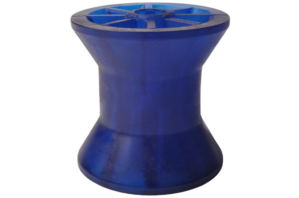 Knott Kielrol blauw - 72x73 mm - naafdiameter 14,5 mm