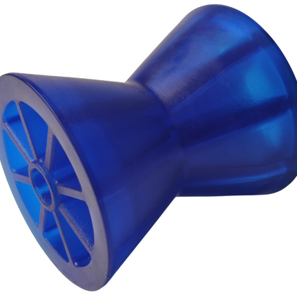 Knott Kielrol blauw - 95x87 mm - naafdiameter 14,5 mm