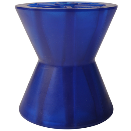 Knott Kielrol blauw - 95x87 mm - naafdiameter 14,5 mm