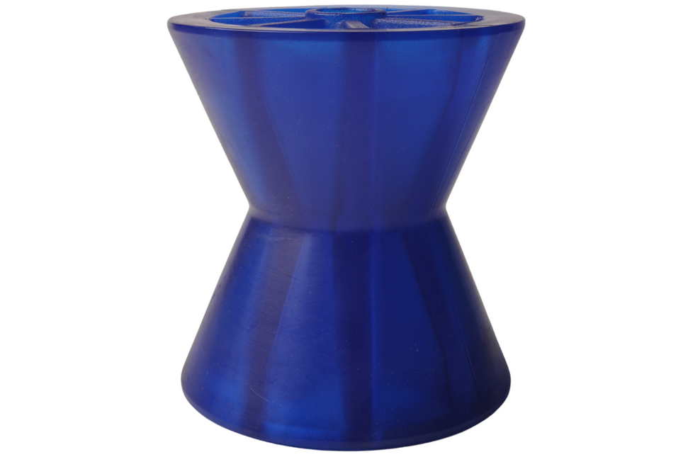 Knott Kielrol blauw - 95x87 mm - naafdiameter 14,5 mm