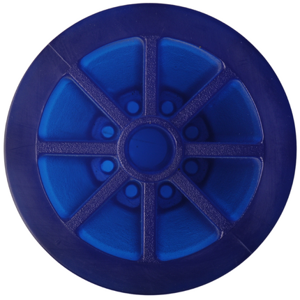 Knott Kielrol blauw - 95x87 mm - naafdiameter 14,5 mm