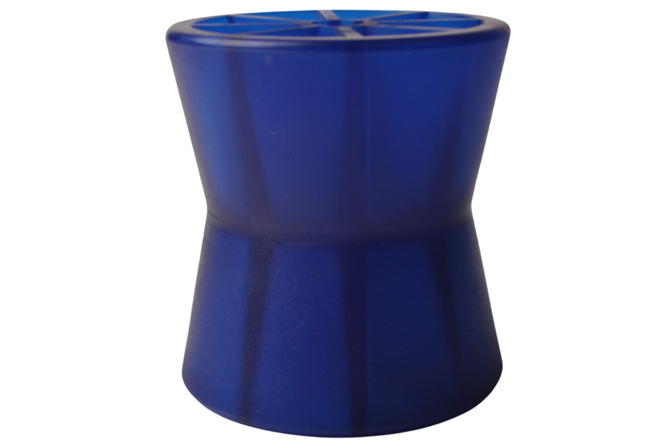 Knott Kielrol blauw - 97x89 mm - naafdiameter 14,3 mm