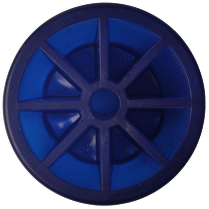 Knott Kielrol blauw - 97x89 mm - naafdiameter 14,3 mm