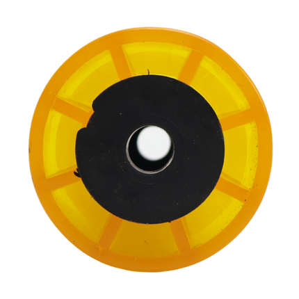 Knott Kielrol geel - 194x61 mm - naafdiameter 17 mm