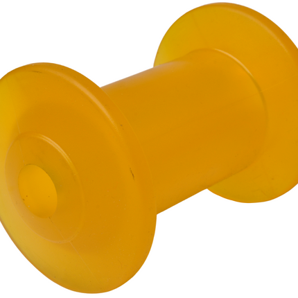 Knott Kielrol geel - 98x68,5 mm - naafdiameter 16 mm