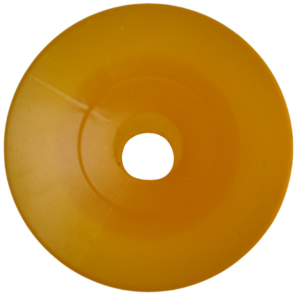 Knott Kielrol geel - 98x68,5 mm - naafdiameter 16 mm