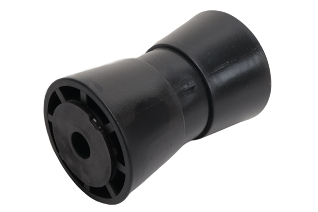 Knott Kielrol zwart - 133x58,5 mm - naafdiameter 17 mm
