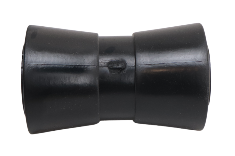 Knott Kielrol zwart - 133x58,5 mm - naafdiameter 17 mm