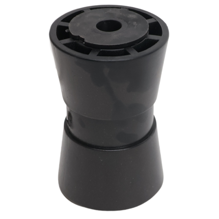 Knott Kielrol zwart - 133x58,5 mm - naafdiameter 17 mm
