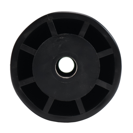 Knott Kielrol zwart - 194x90 mm - naafdiameter 17 mm