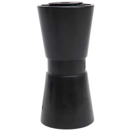 Knott Kielrol zwart - 194x90 mm - naafdiameter 17 mm