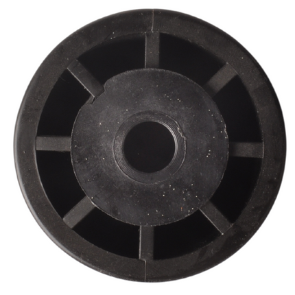 Knott Kielrol zwart - 305x96 mm - naafdiameter 17 mm