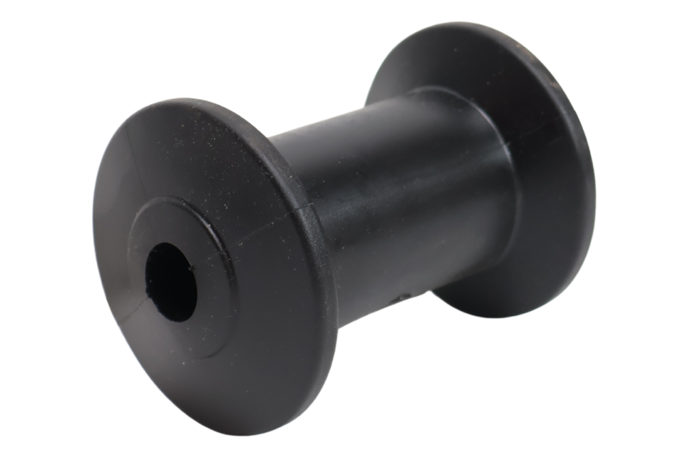 Knott Kielrol zwart - 98x68,5 mm - naafdiameter 16 mm