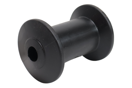 Knott Kielrol zwart - 98x68,5 mm - naafdiameter 16 mm