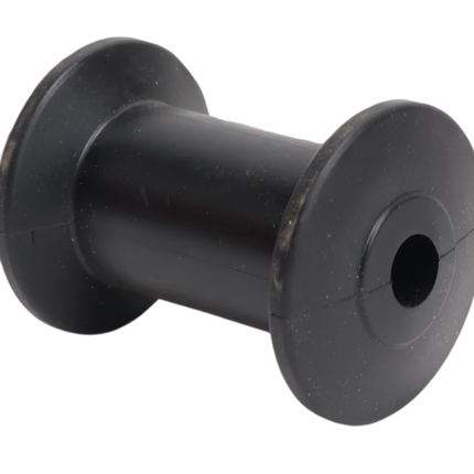 Knott Kielrol zwart - 98x68,5 mm - naafdiameter 16 mm