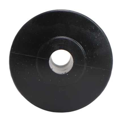 Knott Kielrol zwart - 98x68,5 mm - naafdiameter 16 mm